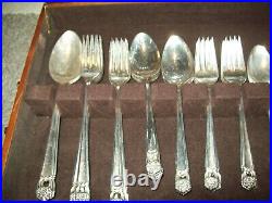1847 Roger Bros Flatware Eternally Yours with Wood Chest with Drawer