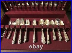 1847 Roger Bros IS Silverplate Flatware-70 Pieces Eternally Yours-Service for 12