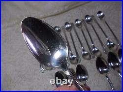 1847 Roger Bros IS Silverplate Flatware-81 Pieces Eternally Yours-Pierced Floral