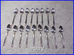 1847 Roger Bros IS Silverplate Flatware-81 Pieces Eternally Yours-Pierced Floral