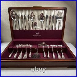 1847 Roger's Bros 52 Piece Silverware Set America's Finest Silverplate
