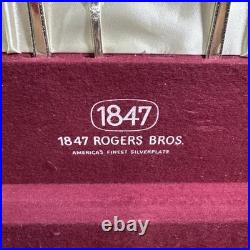 1847 Roger's Bros 52 Piece Silverware Set America's Finest Silverplate