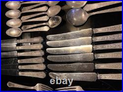 1847 Roger's Bros Ancestral Silver Plate Silverware Lot