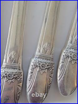 1847 Roger's Bros First Love 1937 90th Anniversary Plate + Pie & Case