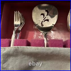 1847 Rogers 69 Pc IS INTERNATIONAL SILVER FLAIR Plate Flatware Chest Silverware