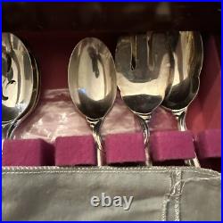 1847 Rogers 69 Pc IS INTERNATIONAL SILVER FLAIR Plate Flatware Chest Silverware