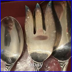 1847 Rogers 69 Pc IS INTERNATIONAL SILVER FLAIR Plate Flatware Chest Silverware