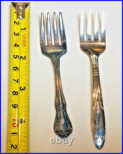 1847 Rogers Bros 69 Pc Serving for 8 Floral Pattern Silverplated Flatware Set