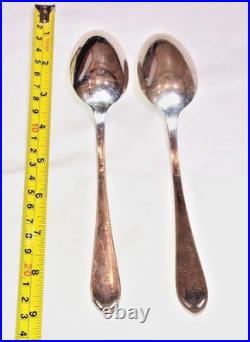 1847 Rogers Bros 69 Pc Serving for 8 Floral Pattern Silverplated Flatware Set
