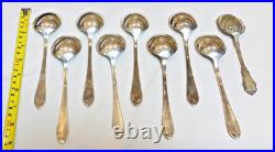 1847 Rogers Bros 69 Pc Serving for 8 Floral Pattern Silverplated Flatware Set