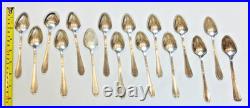 1847 Rogers Bros 69 Pc Serving for 8 Floral Pattern Silverplated Flatware Set