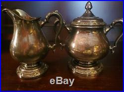 1847 Rogers Bros 6 PC REMEMBRANCE International Silver (IS) Tea Set Silver Plate