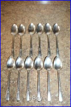 1847 Rogers Bros. 75 Piece Adoration Silverplate Flatware Set with Case