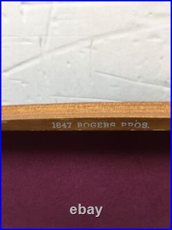 1847 Rogers Bros Adoration 61 Pc. Flatware Silverware Set withCase 8 place setting