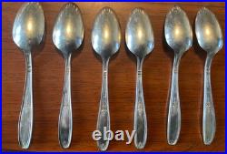 1847 Rogers Bros Ambassador Silver Plate Flatware For 8 + Serving Utensils 58 Ct