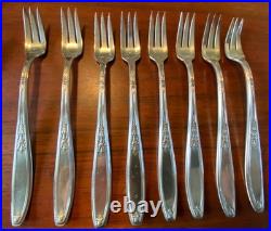 1847 Rogers Bros Ambassador Silver Plate Flatware For 8 + Serving Utensils 58 Ct