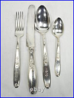 1847 Rogers Bros Ambassador Silver Plate Flatware Set 90pc with Chest