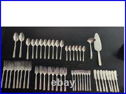 1847 Rogers Bros Ambassador Silverplate Flatware Set 51 Pieces