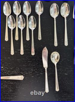 1847 Rogers Bros Ambassador Silverplate Flatware Set 54 Pieces