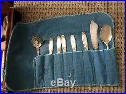 1847 Rogers Bros Ambassador Silverware Set 84 Pieces FREE SHIP Box not included