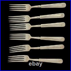 1847 Rogers Bros Anniversary Pattern Silverplate Flatware Set 36 Pc Vintage
