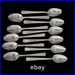 1847 Rogers Bros Anniversary Pattern Silverplate Flatware Set 36 Pc Vintage