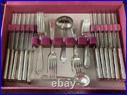 1847 Rogers Bros Antique Silver Plate 1924 Ancestral 83-Pc Flatware Set For 12