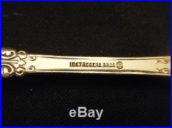 1847 Rogers Bros BERKSHIRE Ice Cream Spoons / Egg Spoons Set of 6 (Silverplate)