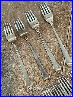 1847 Rogers Bros Centennial Silver plate IS Flatware Set Lot Of 48 Vintage 1972