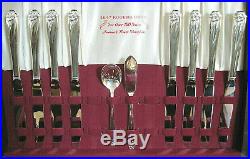 1847 Rogers Bros. DAFFODIL Silverplate/52 Piece Set/8 placesettings + Extras/VGC