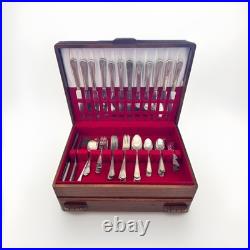 1847 Rogers Bros Daffodil Flatware Serving Pcs & Place Settings, 64 Pieces