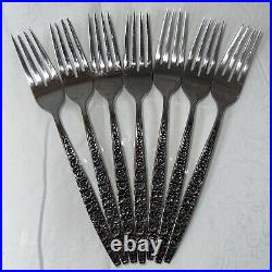 1847 Rogers Bros Dubonnet Stainless Decorator IS Black Accent VTG Set Of 52