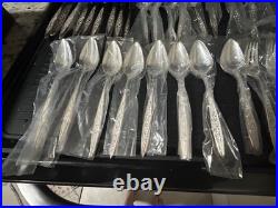 1847 Rogers Bros ESPERANTO International Silver Plate Silverware Lot Of 38