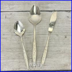 1847 Rogers Bros ESPERANTO International Silver Plate Silverware Set of 40