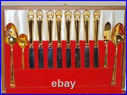1847 Rogers Bros ETERNALLY YOURS Gooldplate Flatware 52 pc Service for 8 withBox