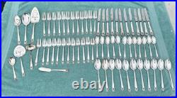 1847 Rogers Bros. ETERNALLY YOURS Silver Plate Flatware 12 Settings + Serving Pc