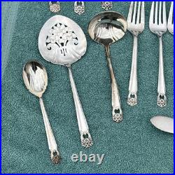 1847 Rogers Bros. ETERNALLY YOURS Silver Plate Flatware 12 Settings + Serving Pc