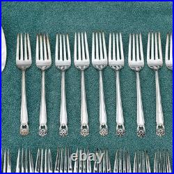 1847 Rogers Bros. ETERNALLY YOURS Silver Plate Flatware 12 Settings + Serving Pc
