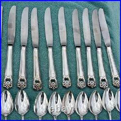 1847 Rogers Bros. ETERNALLY YOURS Silver Plate Flatware 12 Settings + Serving Pc