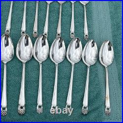 1847 Rogers Bros. ETERNALLY YOURS Silver Plate Flatware 12 Settings + Serving Pc
