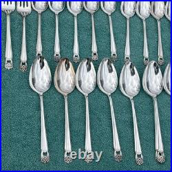 1847 Rogers Bros. ETERNALLY YOURS Silver Plate Flatware 12 Settings + Serving Pc