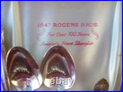 1847 Rogers Bros Eternally Yours 52pc Set with Wooden Chest Silver Plate 1941 IS