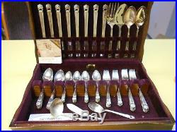 1847 Rogers Bros Eternally Yours IS Silverware Tarnish Resistant Chest 55 Pieces