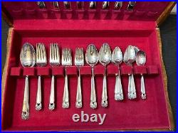 1847 Rogers Bros Eternally Yours Silver Plate Silverware Boxed set 50 pc