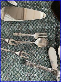 1847 Rogers Bros FIRST LOVE Silver Plated Silverware Set for 12 LOT of 75 Pieces