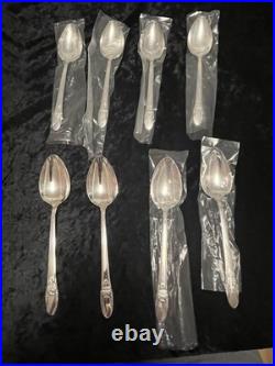 1847 Rogers Bros FIRST LOVE Silverplate Flatware Set 52 Pc Chest Serving Pieces