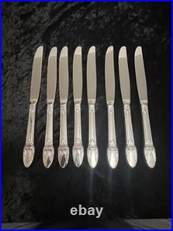 1847 Rogers Bros FIRST LOVE Silverplate Flatware Set 52 Pc Chest Serving Pieces