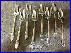 1847 Rogers Bros FIRST LOVE Silverplated Flatware Grille Set 55 Pc Withbox