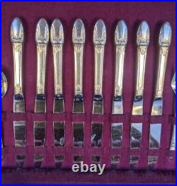 1847 Rogers Bros First Love Silverplate Dinner Flatware Set 82 Pieces. 8 Setting