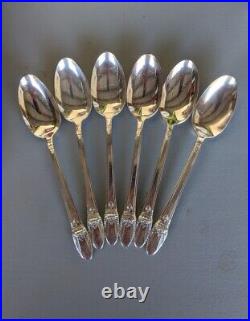 1847 Rogers Bros First Love Silverplate Dinner Flatware Set 82 Pieces. 8 Setting